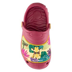 Rosa Blackfox Clog Mini Baobab Gr. 22/23 mit Giraffen-Motiv für Kinder.