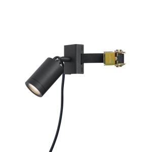 QAZQA Außenstrahler Schwarz für Baum GU10 50mm Drehbar und Neigbar IP65 Solo