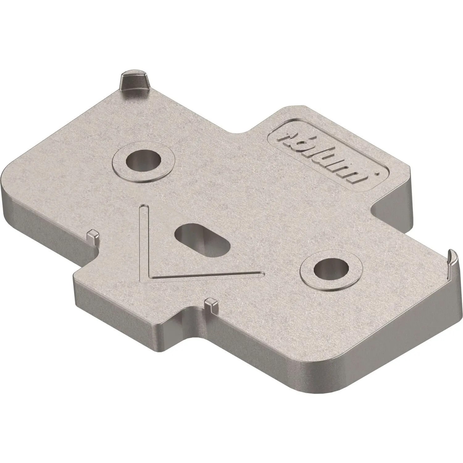 Blum Winkelkeil Kreuzform +5 Grad Schraubversion Vernickelt Höhe 3 mm