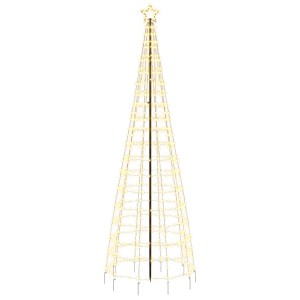 vidaXL LED-Weihnachtsbaum mit Erdspießen 570 LEDs Warmweiß 300 cm 358104