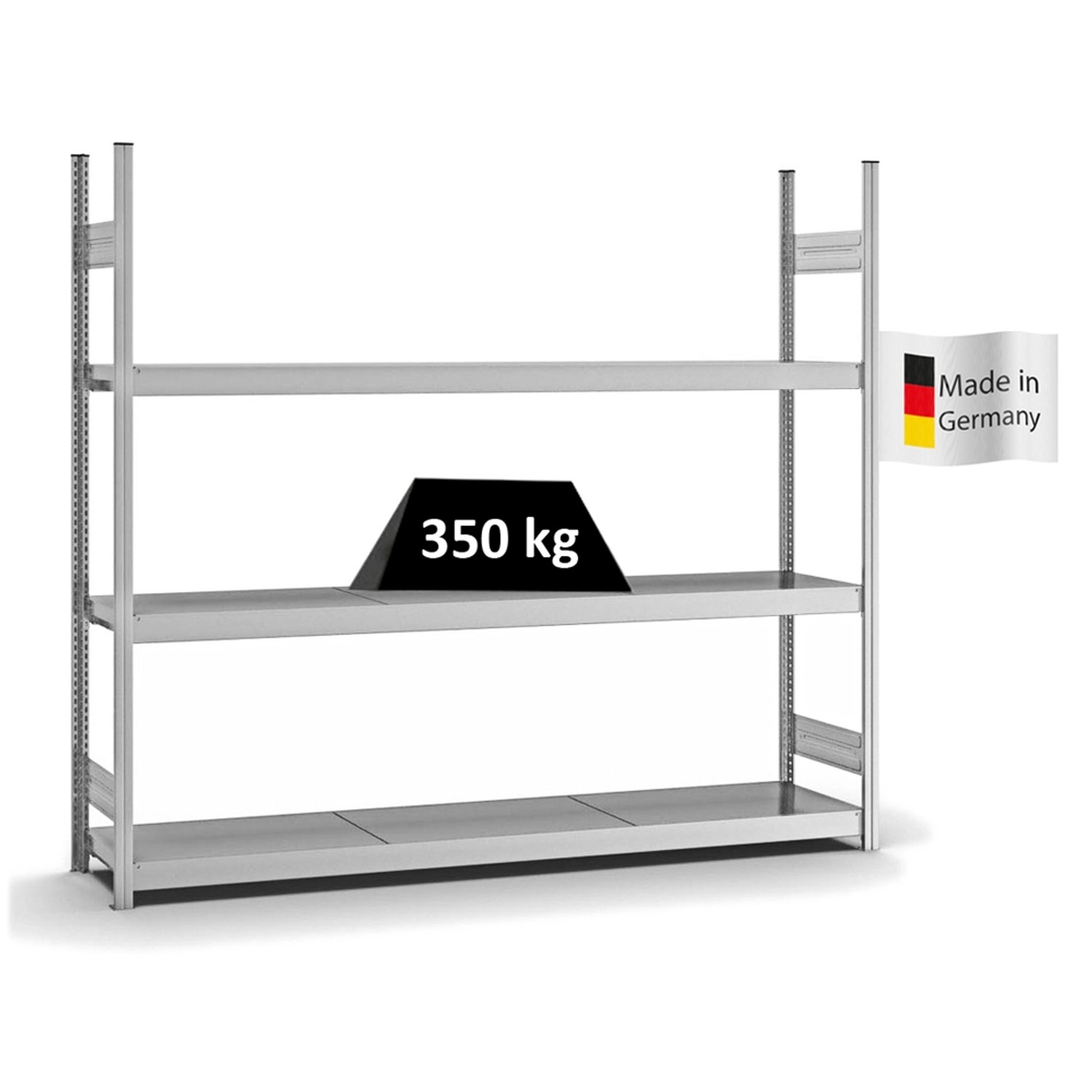 PROREGAL Weitspannregal Stecksystem T-Profil Grundregal HxBxT 200x225x40 cm günstig online kaufen