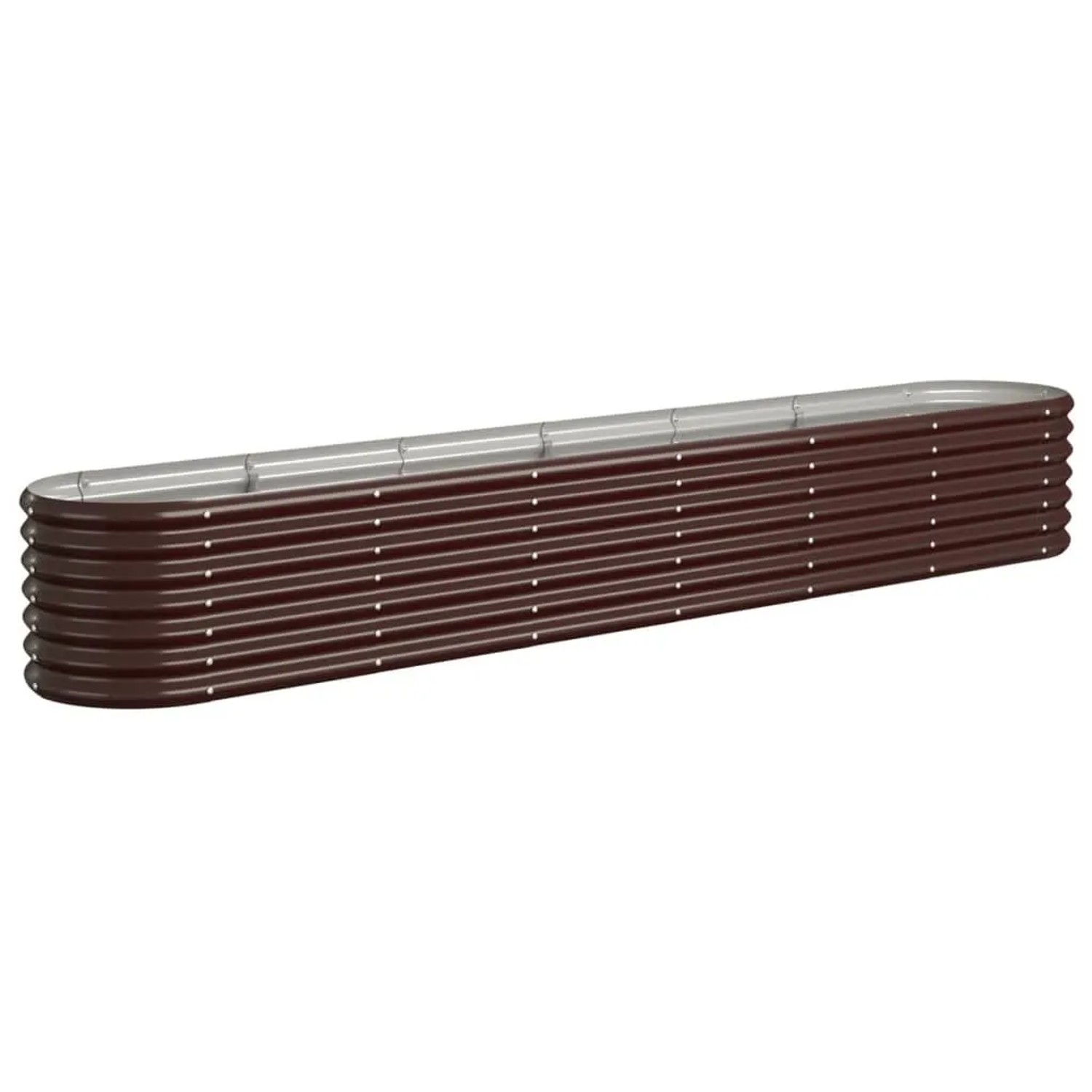 Furnicato Hochbeet Verzinkter Stahl 260x40x36 Cm Braun