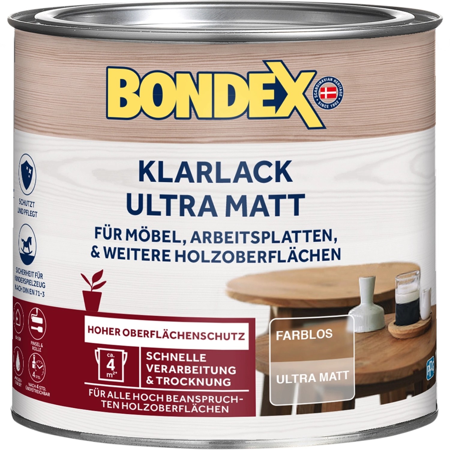 Bondex Klarlack Ultra Matt Farblos 250 ml