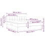 vidaXL Bett mit LED-Lichtleisten Dunkelgrün 200 x 200 cm Samt 3371618_19