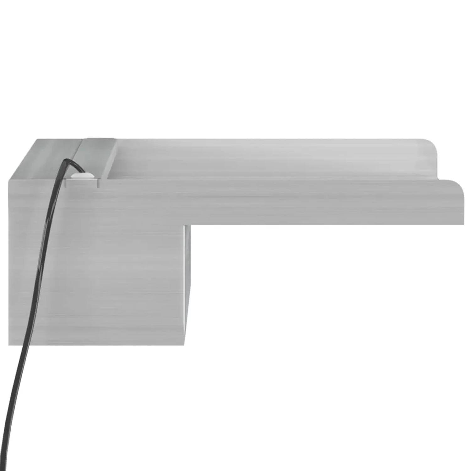 VidaXL Wasserfall-Element 30cm aus Edelstahl mit RGB LEDs für Gartenbrunnen.