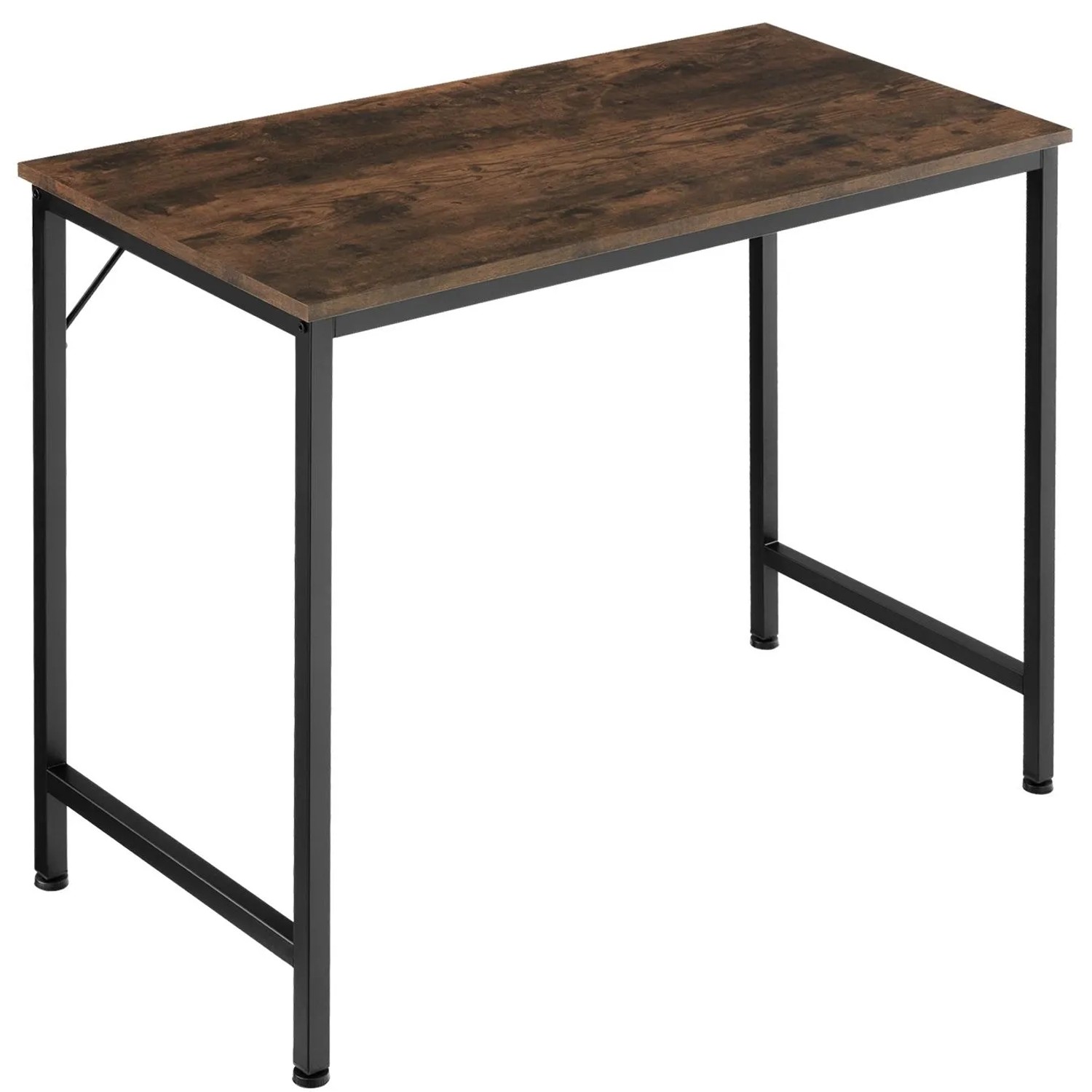 Tectake Schreibtisch Jenkins Industrial Style Holz und Stahl  50 x 80 x 75 50 cm Industrial Holz Dunkel  Rustikal