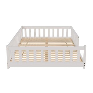 Juskys Kinderbett Naya 140 x 200 cm Weiß