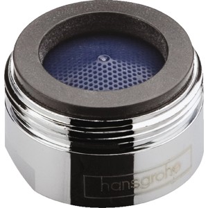 QuickClean Luftsprudler M24x1 für Wanneneinlauf, Chrom. Perlator ohne Durchflussbegrenzer.