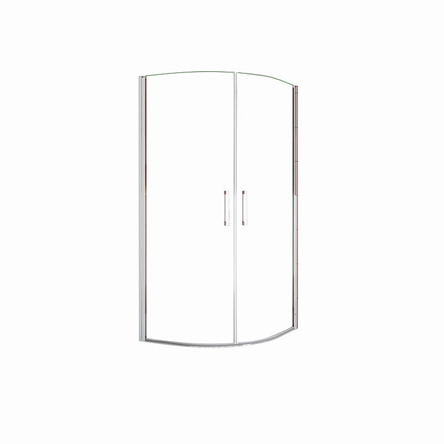 Duschparadies Duschkabine 90 x 90 cm Runddusche Höhe 195cm Viertelkreis Dus günstig online kaufen