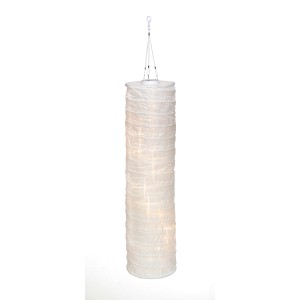 XXL Solar-Lampion Schlauch mit warmweißen LEDs, ideal als Partybeleuchtung.