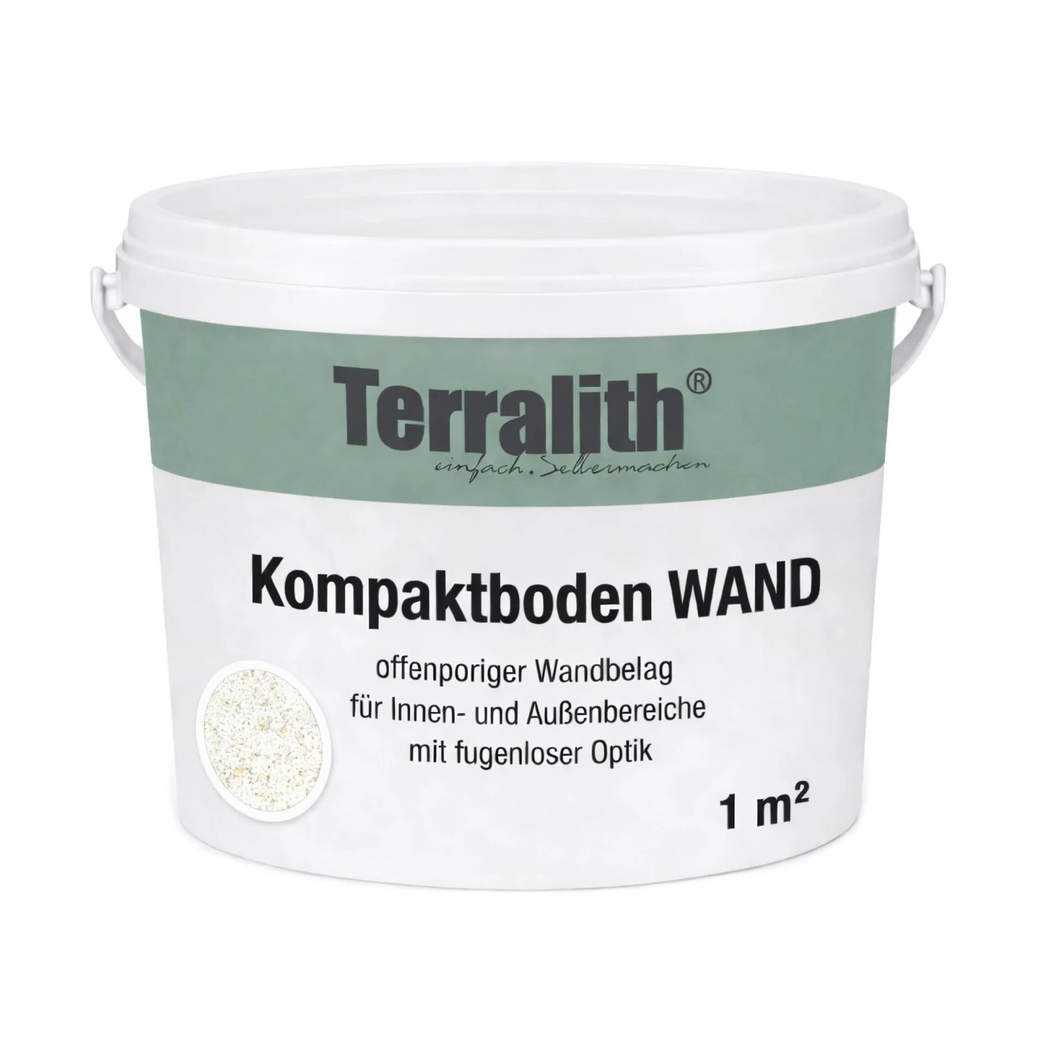 Terralith Kompaktboden Wand Mix Bianco 105 für 1 m²