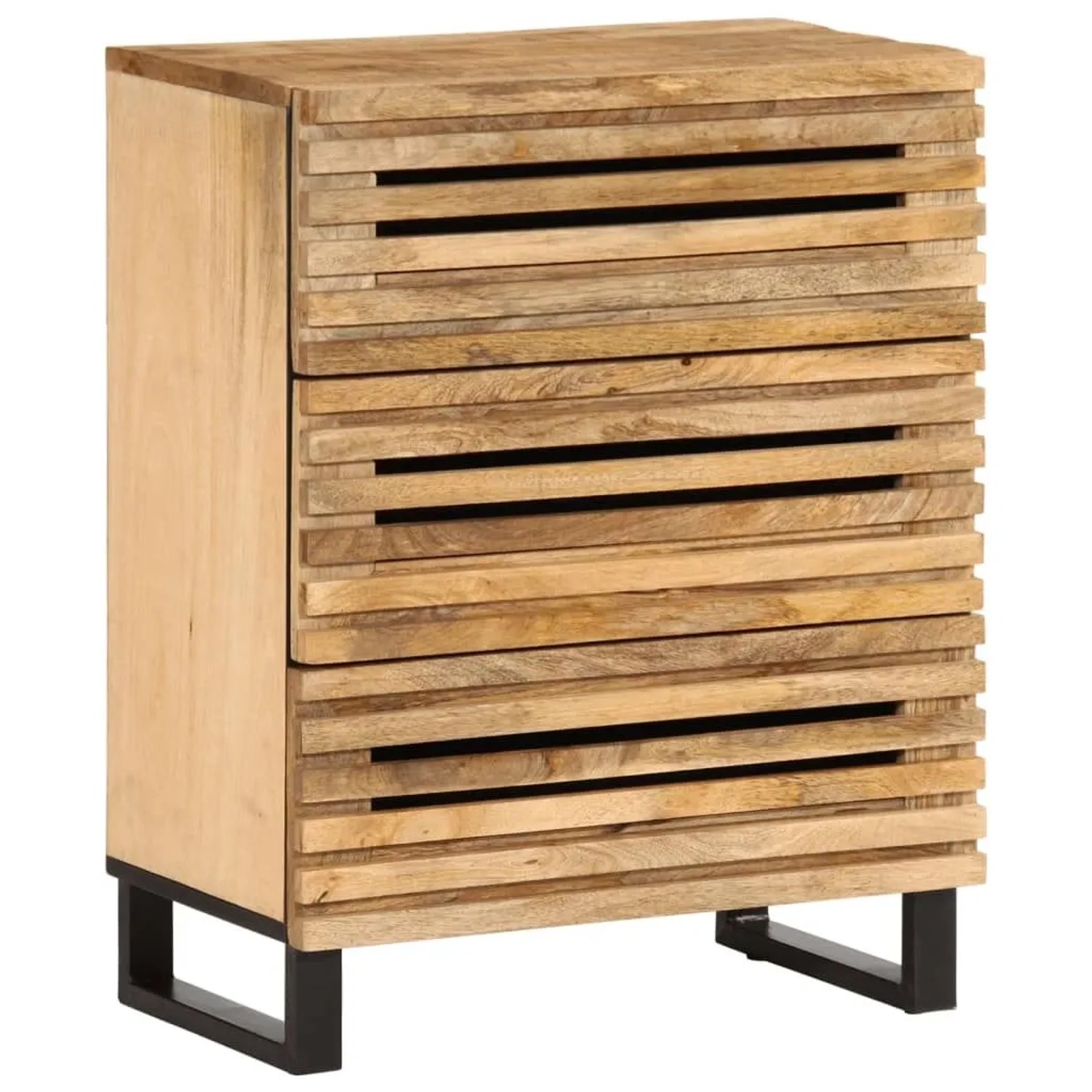vidaXL Sideboard 60x34x75 cm Raues Massives Mangoholz 377451 günstig online kaufen