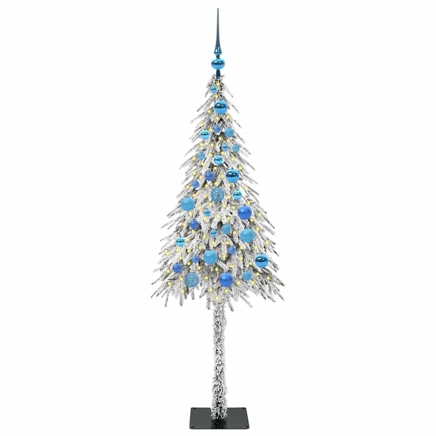 vidaXL Weihnachtsbaum mit 150 LEDs Weiß 150 cm PE und Stahl 3396223