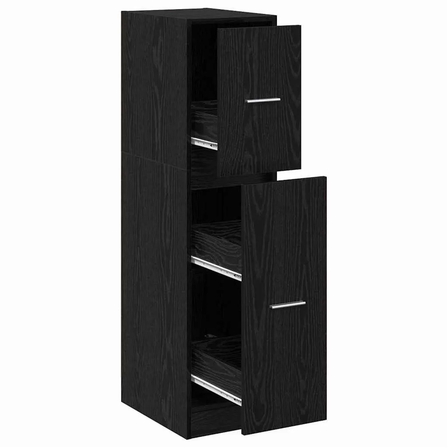 vidaXL Apothekerschrank Schwarze Eiche 30 x 41 x 118 cm Holzwerkstoff 86900 günstig online kaufen