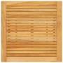 Detailansicht der Tischplatte des vidaXL Gartenbar-Sets aus Akazienholz.