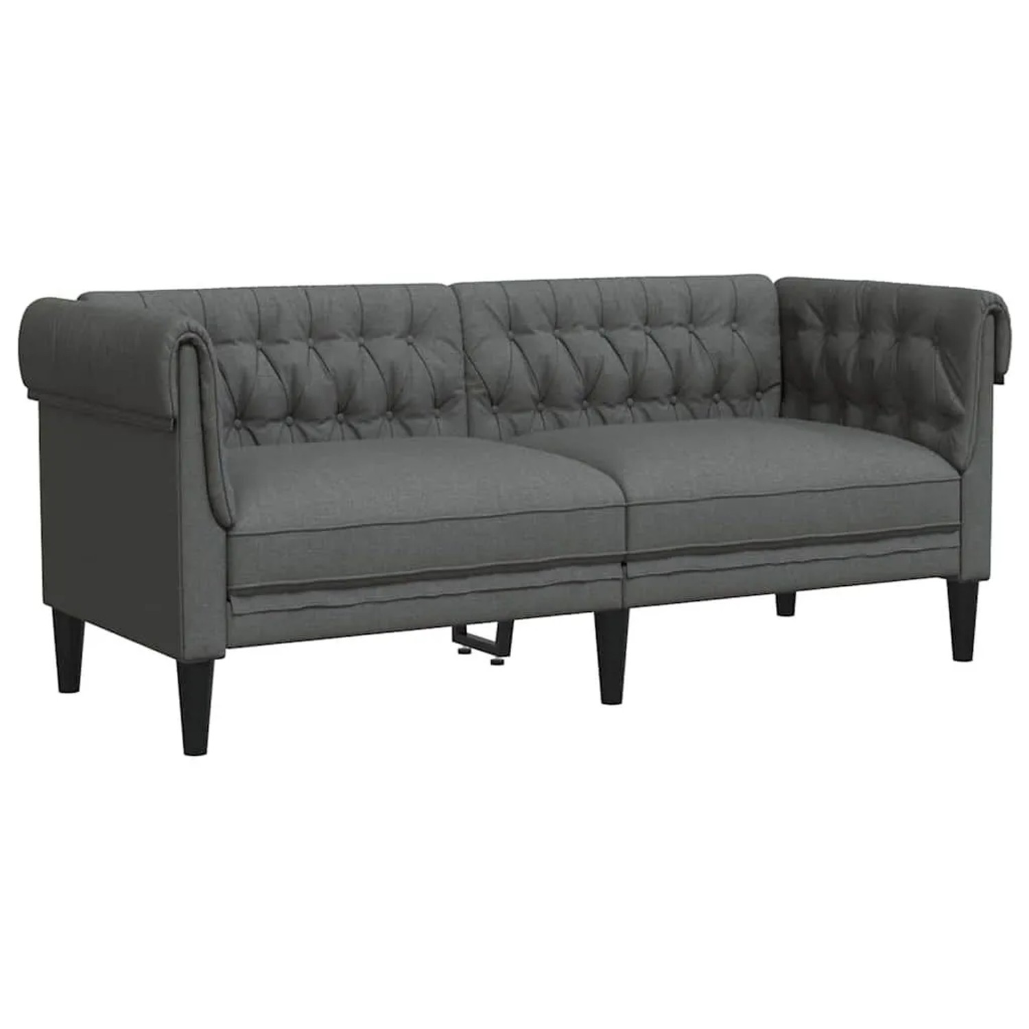 vidaXL Sofa Dunkelgrau 182,5 x 74,5 x 74,5 cm Polyester 42013008