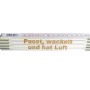Stabila Zollstock 2m mit Lasergravur "Passt, wackelt und hat Luft".