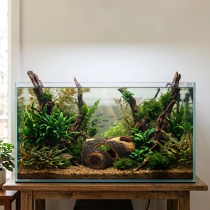 Relaxdays Aquariumdekoration Baumstamm Polyresin Braun Ungiftig Versteckhöhle für Süßwasser und Salzwasser 5,5 cm x 13,5 cm x 9 cm 0,14 kg