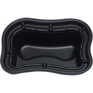 Schwarze Oase Teichschale PE 500 aus Kunststoff für den Gartenteich.