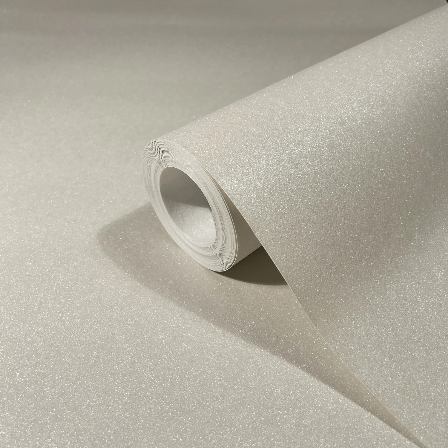 Marburg Vliestapete Uni Metalloptik Modern 10,05 m x 0,7 m Beige