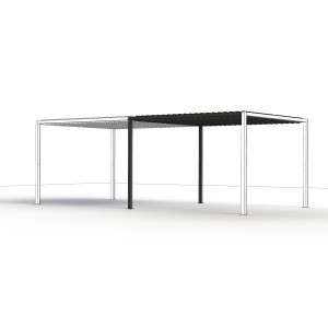 Siena Garden Pergola Erweiterung Vivera, Schattenmanufaktur mit Lamellendach, Zubehör für Lauben & Pavillons.