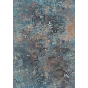 Rasch Digitaltapete Factory IV, 3x2,12m, Betonoptik in Nachtblau und Beige-Braun.