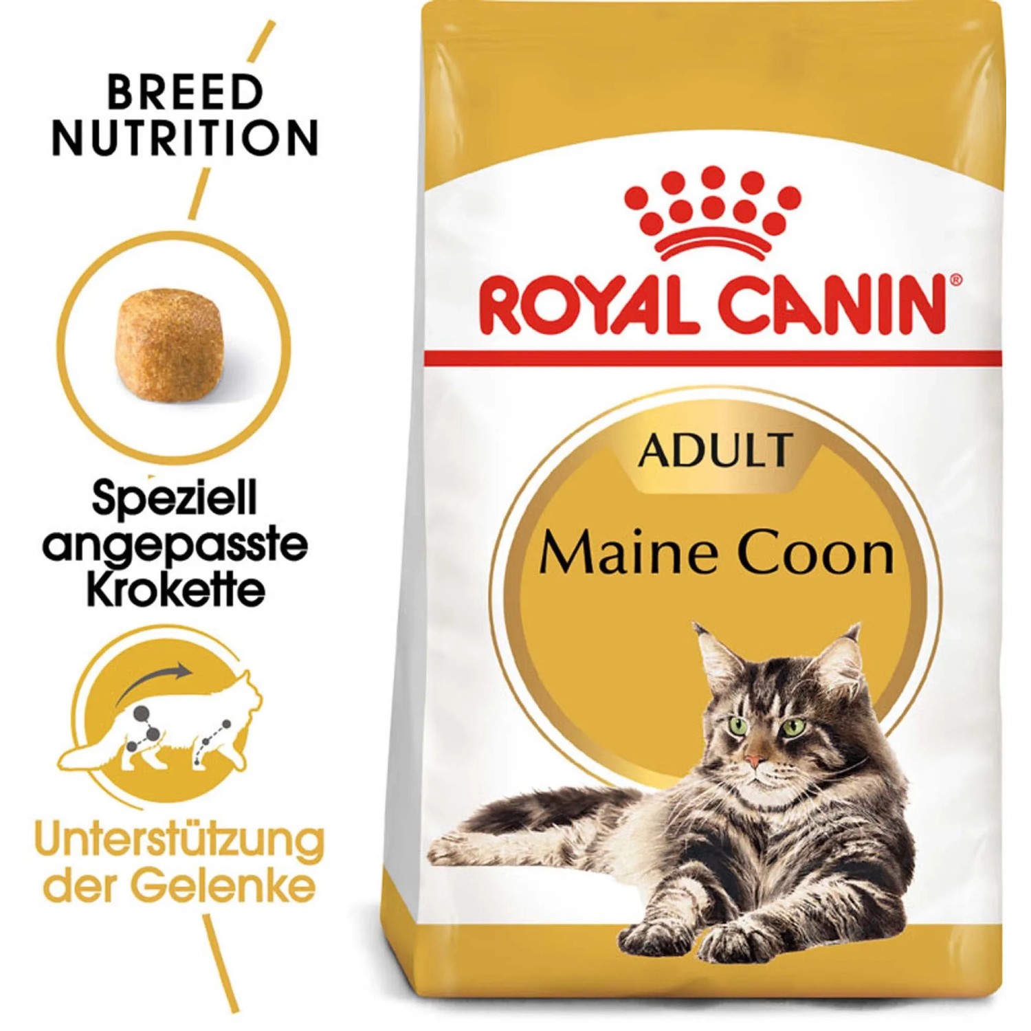 Royal Canin Maine Coon Adult Katzenfutter Trocken, 400g Packung.