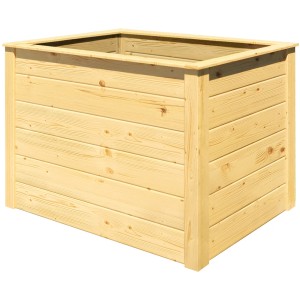 Weka Hochbeet-Element Modular, 100x69x71 cm, Naturholz für den Garten.