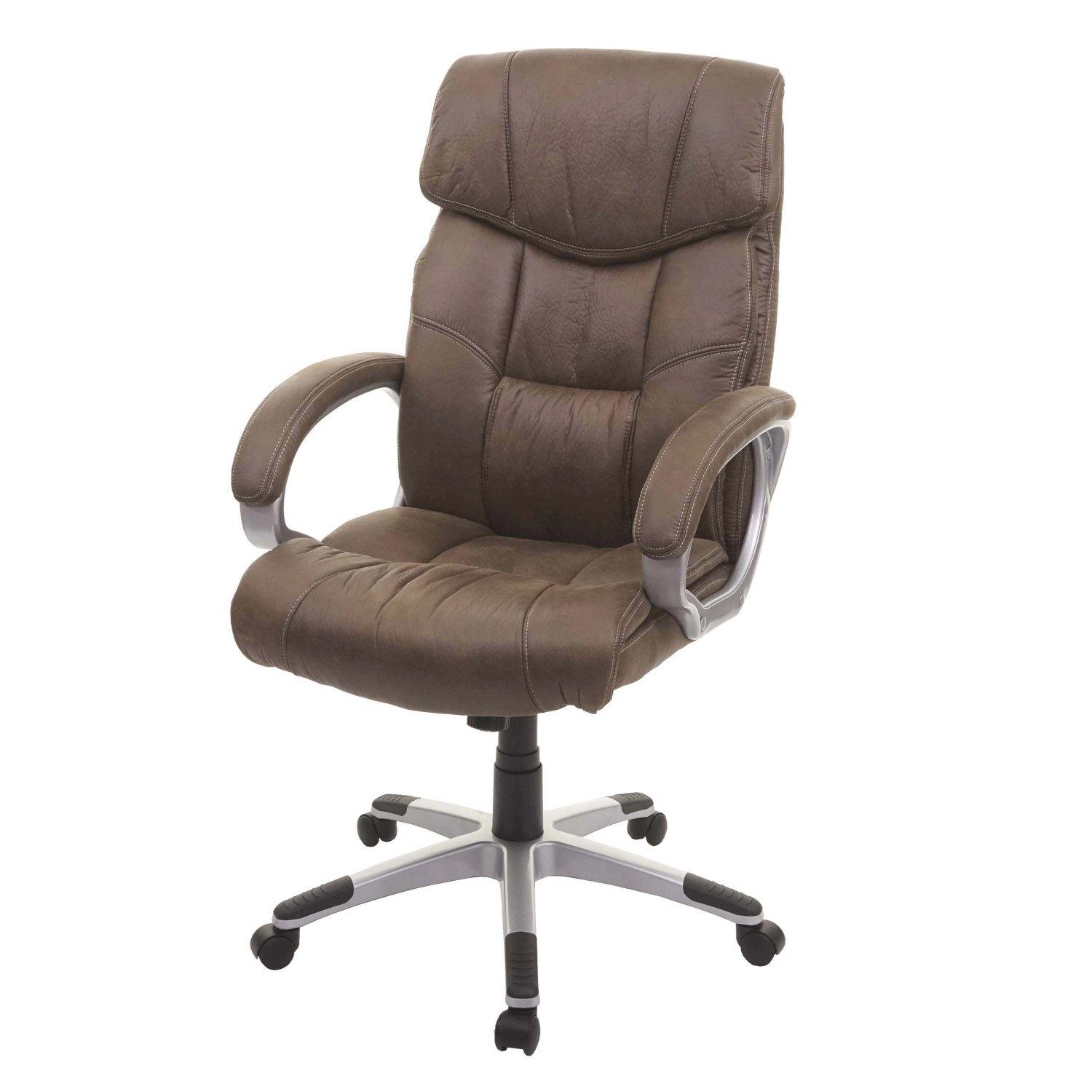 MCW Bürostuhl A71 Wildleder-Optik Braun günstig online kaufen