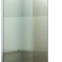 Walk-In Duschabtrennung, teilsatiniert, 110x200cm, mit Stabilisierungsstange. Komplettdusche für barrierefreies Bad.
