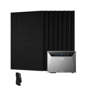Anker SOLIX Balkonkraftwerk Speicher-Set 3.840 Wp Mit Solarbank 4 E5000 Pro Und 8 BC Modulen