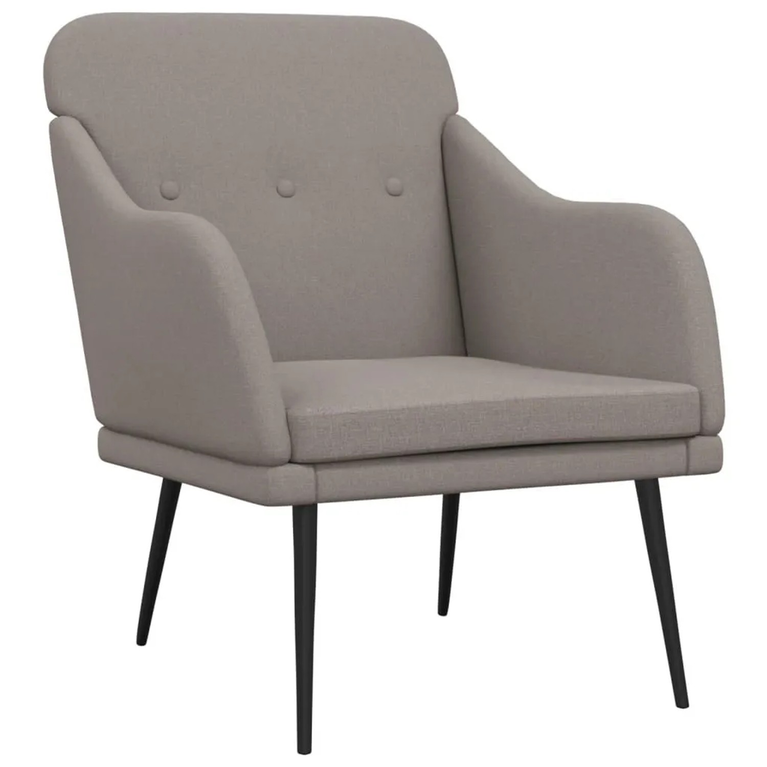 vidaXL Sessel Taupe 63x76x80 cm Stoff 351479