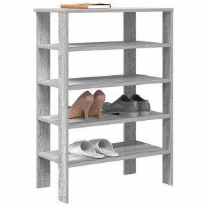 vidaXL Schuhregal Grau Sonoma 61x32x87,5 cm Holzwerkstoff 859856