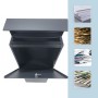 Relaxdays Standbriefkasten Stahl Anthrazit Abschließbar Zeitungsfach 111 cm x 39,5 cm x 14 cm_5