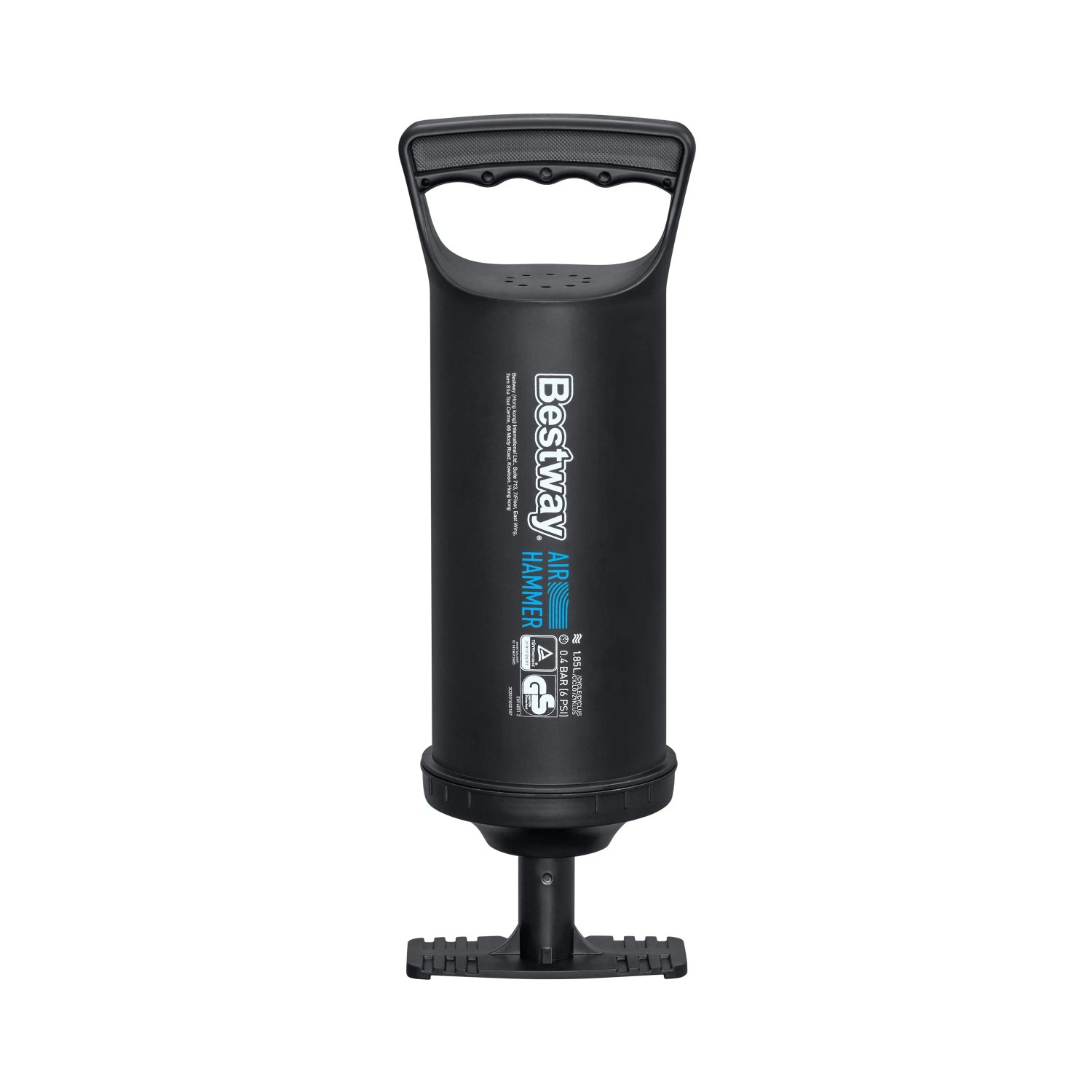 Schwarze Bestway Air Hammer Handpumpe (1,85 l) für Camping & Zubehör.