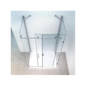 Glaszentrum Hagen Hebe Duschkabine 90x120cm mit 8mm ESG Glas, U-Form, transparent.