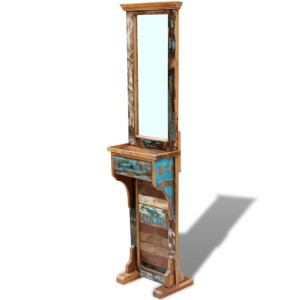 vidaXL Garderobenspiegel Altholz 47x23x180 cm 243330