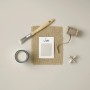 Rust-Oleum Kreidefarbe Möbellack Jute Matt 125ml mit Pinsel, Farbmuster, Garnrolle und Schleifpapier.