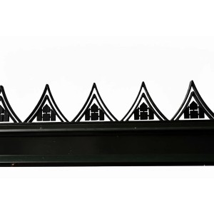 Halls Dachfirstverzierung Icon Gardenhouse 6 mit 8,6 m² Schwarz