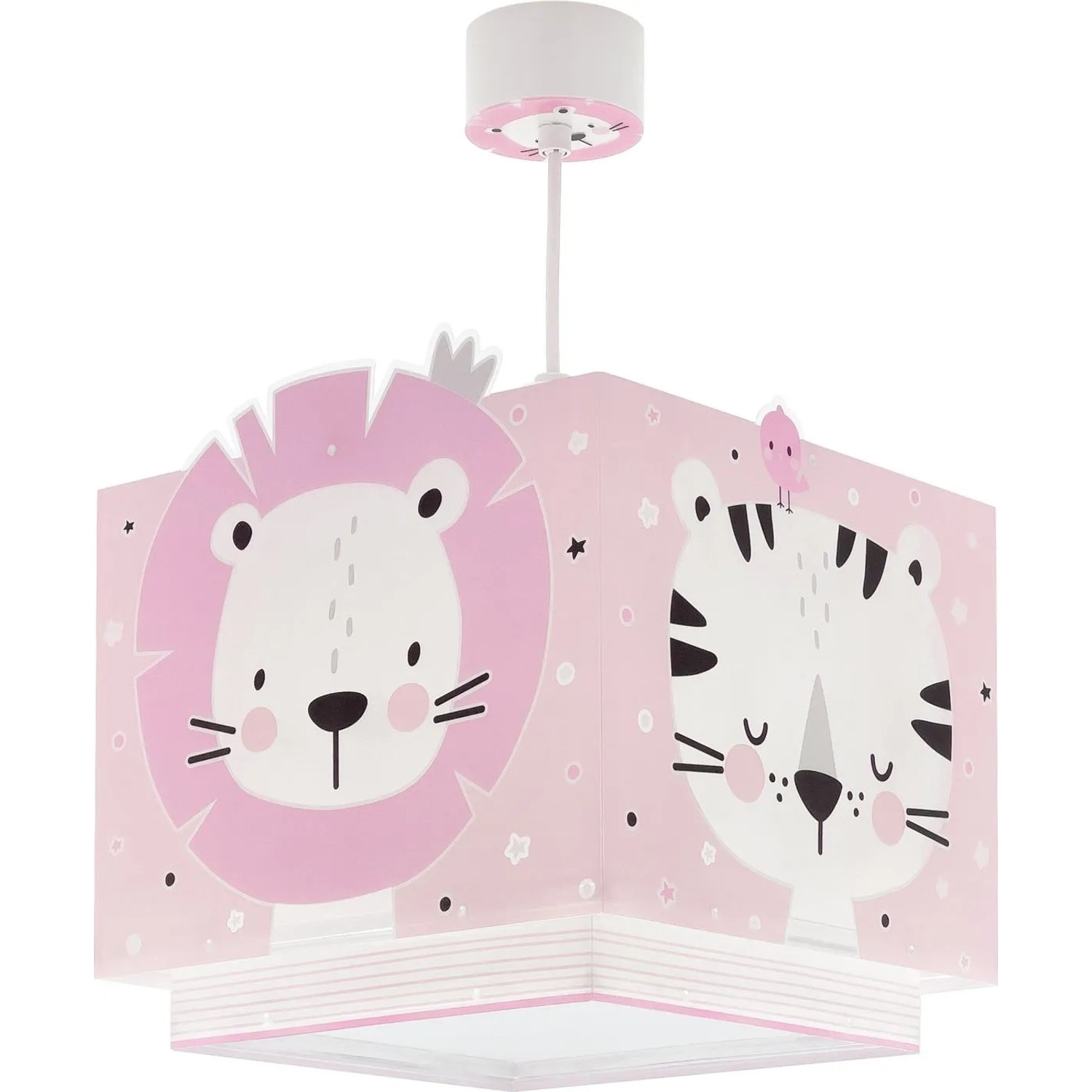 Dalber  KinderDeckenlampe Waldtiere Rosa