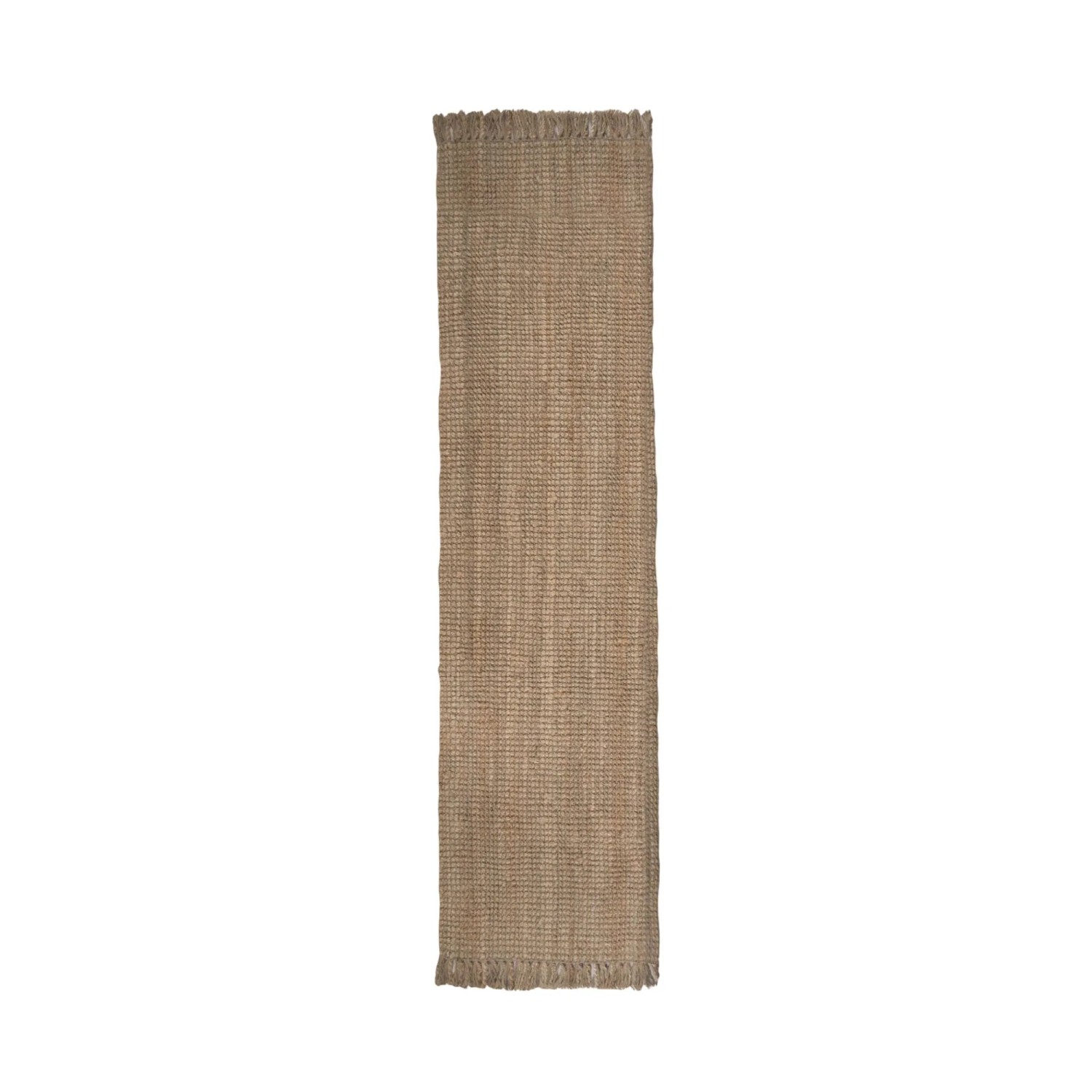 Flair Rugs Kurzflorteppich Jute Boucle 60 cm x 230 cm Natural
