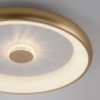 Moderne LED-Deckenleuchte Vertigo in Messing matt, Ø 61,5 cm mit Kristall-Effekt.