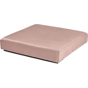 Rosa Falt-Hocker Blush Bordeaux, 38x38x38 cm, mit Samtbezug und Stauraum. Ideal als Sitzhocker.