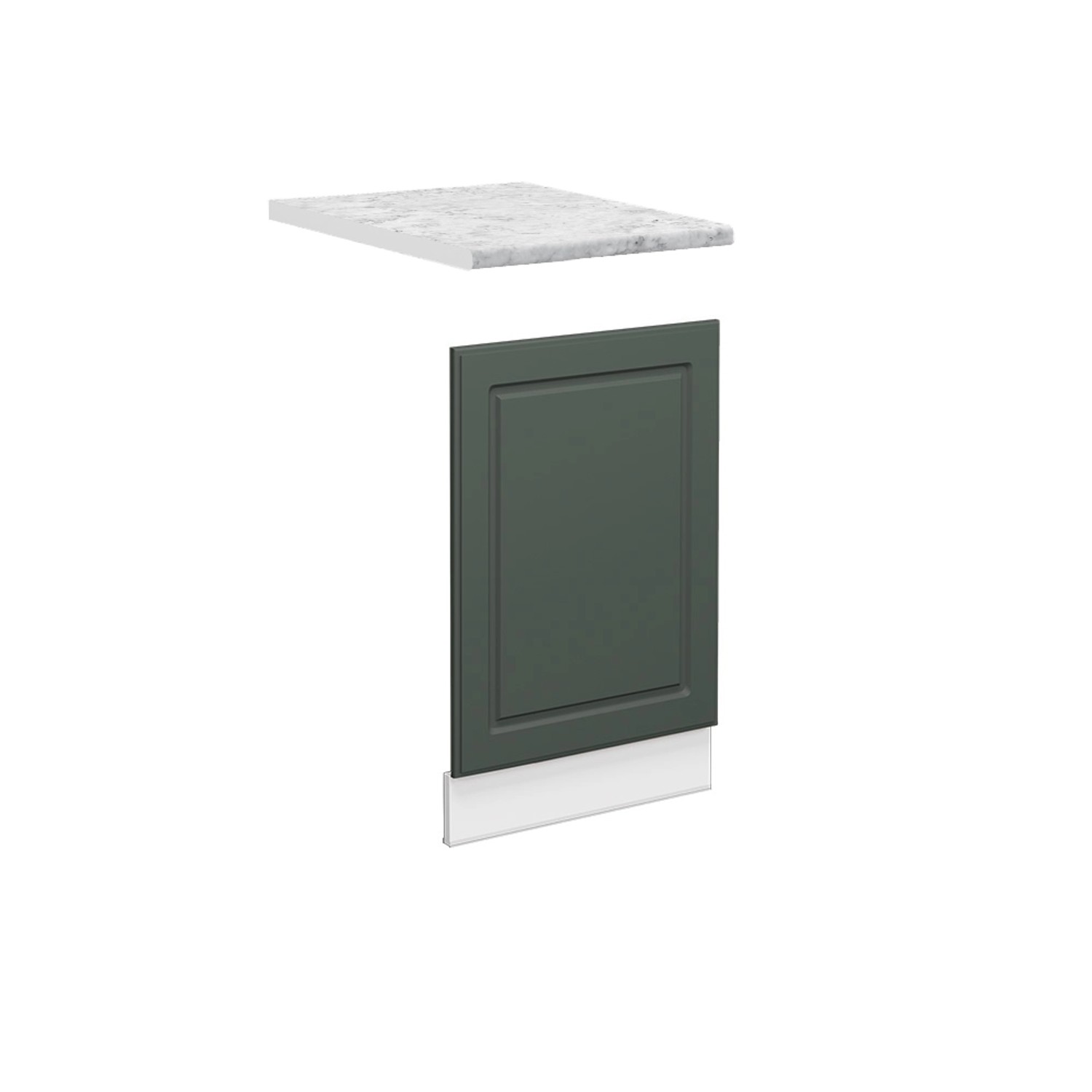 Vicco Frontblende Fame-Line Geschirrspüler Fronttür Grün-Gold Landhaus/Weiß günstig online kaufen