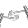 Ledvance LED-Spot, 4-flammig, silberfarbene Deckenleuchte mit vier Strahlern.