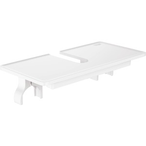 Weiße Grohe EasyReach Duschablage, 22 cm breit, für Duschsysteme.