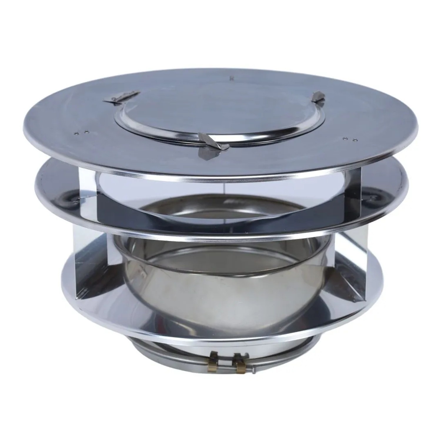 Subtiel Regenhaube für Rauchsauger Ø 200 mm Edelstahl