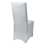Weiße Beautissu Stuhlhusse Leona Stretch, passend für Bankett-Stühle, schützt vor Schmutz.