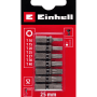 Einhell Impact Bit-Set, 7-teilig, 25 mm, T10-T40, für Schraubendreher und Akkuschrauber.