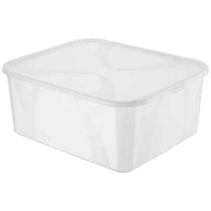 Transparente Rotho Clear Box Arco Sweater, 19 l, mit Deckel. Ideal zur Aufbewahrung.